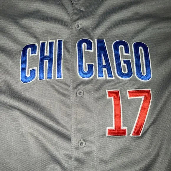 Authentic Collection MLB Chicago Cubs #17 Kris Bryant Jersey Men's Size 52 - Picture 4 of 10